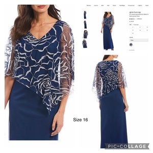 Ignite Evening Caplet gown size 16.